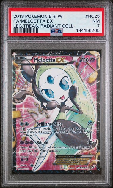 Meloetta EX rc25/rc25 - Legendary Treasures (LTR) PSA 7