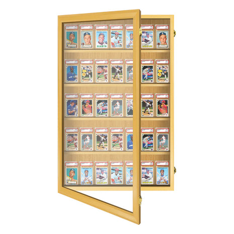 Pennzoni 35 Graded PSA - Card Display Vertical - Golden Oak