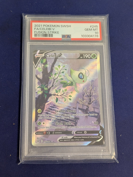 Celebi V PSA 10 245/264 Fusion Strike