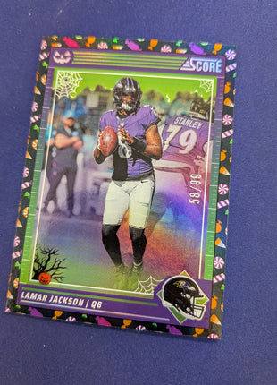 Lamar Jackson 2024 Score-A-Treat Trick or Treat /99