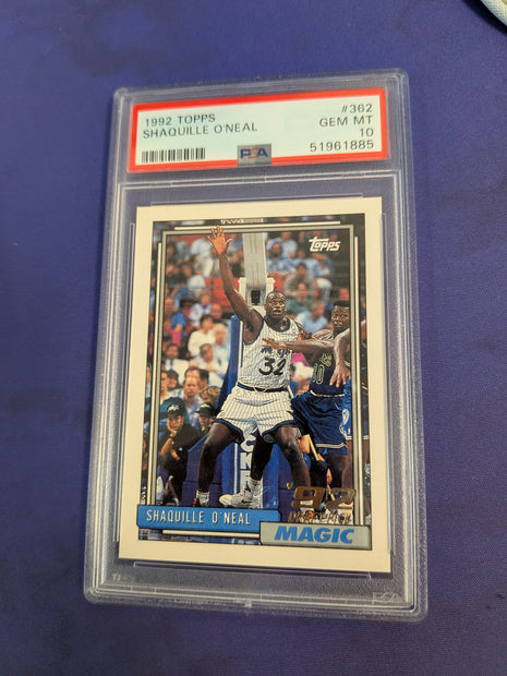 Shaquille O'Neal PSA 10 RC 1992-93 Topps