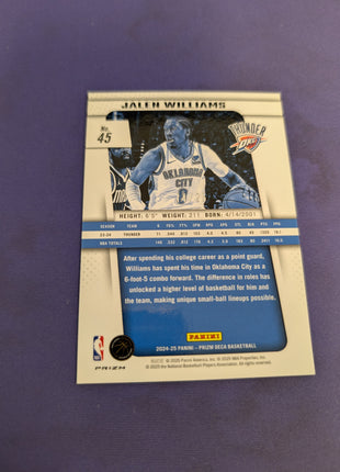 Jalen Williams /25 Prizm Deca 2024-25