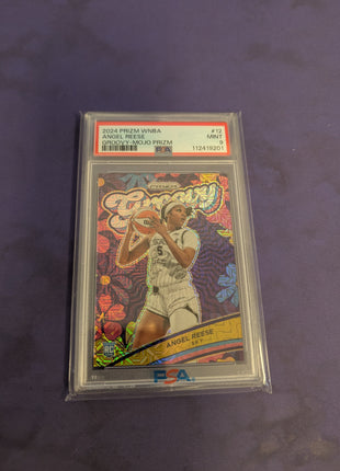 Angel Reese RC /25 PSA 9 Groovy Mojo Prizm 2024-25