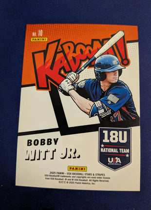 Bobby Witt Jr Kaboom SSP 2025 Panini Stars and Stripes Baseball