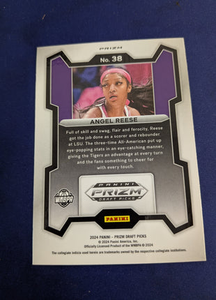 Angel Reese 2024 Prizm Draft Picks Tiger Stripe SSP RC