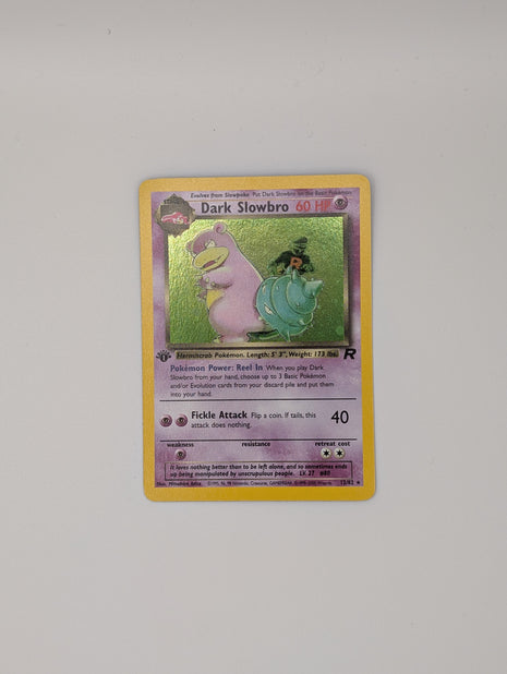 Dark Slowbro 12/82 Team Rocket SWIRL *LP*