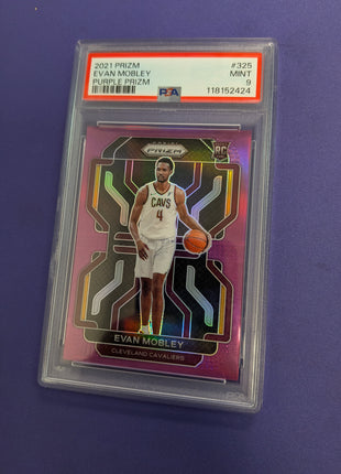 Evan Mobley Purple Prizm RC /99 PSA 9 2021-22 Prizm
