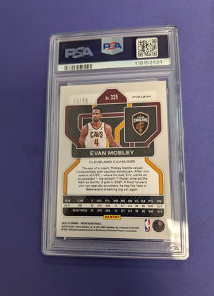 Evan Mobley Purple Prizm RC /99 PSA 9 2021-22 Prizm