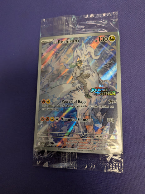 N's Reshiram Sealed Journey Together Stamped Promo 167/159