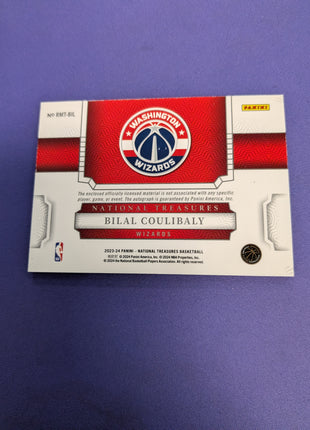 Bilal Coulibaly Rookie Materials /99 RPA 2023-24 National Treasures