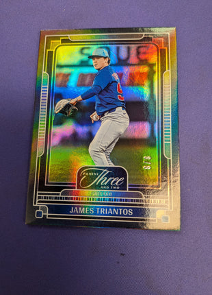 James Triantos 8/8 Black Prospect Card 2025 Panini Three & Two