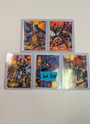 1992-93 Upper Deck Fanimation Basketball 5 Card Set