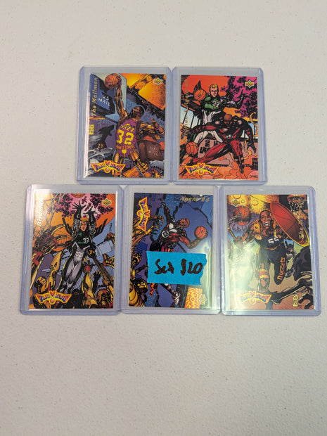 1992-93 Upper Deck Fanimation Basketball 5 Card Set