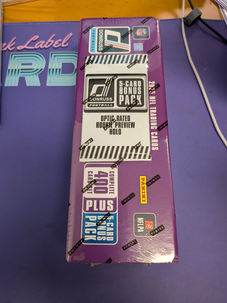 2025 Panini Donruss Football Hobby Factory Set With Optic Preview Pack