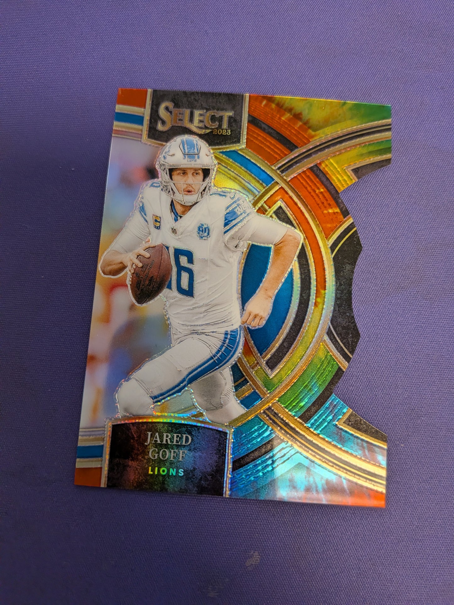 Jarded Goff /25 Tie Dye Die Cut 2023 Select