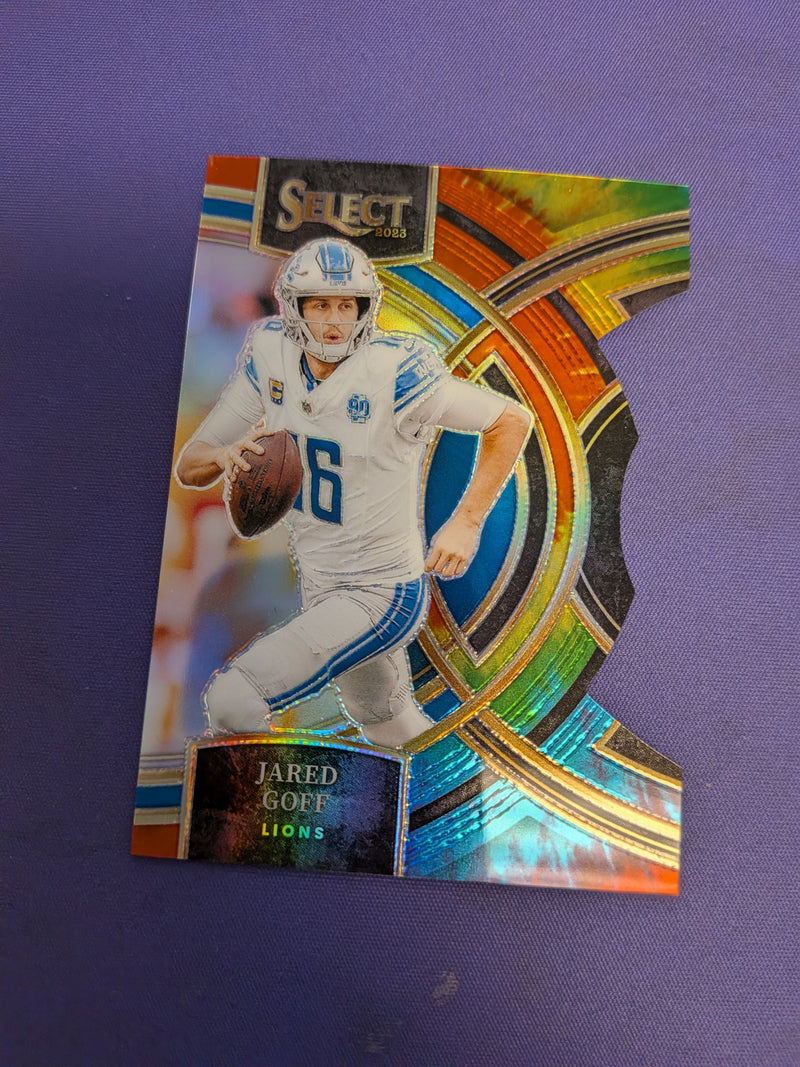 Jarded Goff /25 Tie Dye Die Cut 2023 Select
