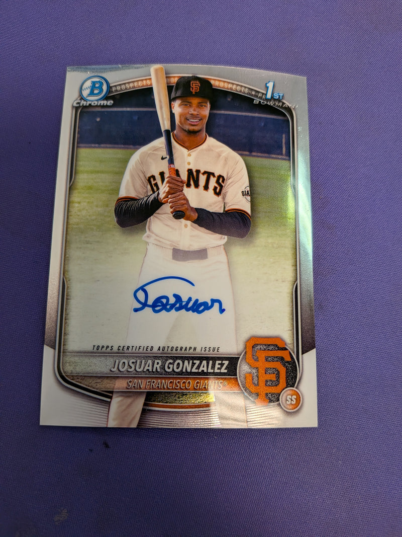 Josuar Gonzelez 1st Bowman AUTO 2025 Bowman