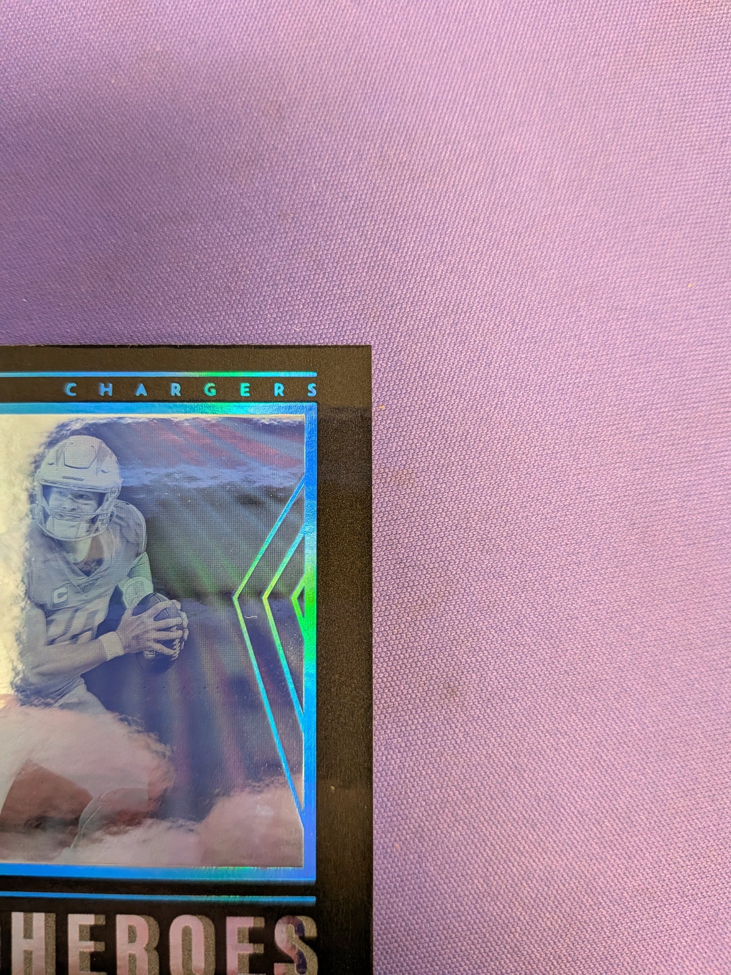 Justin Herbert Platinum True 1/1 Holoheroes 2022 Illusions #13