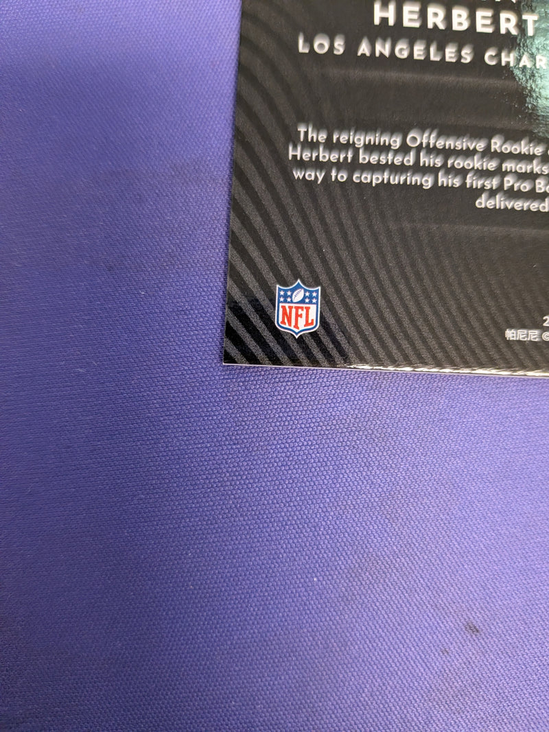 Justin Herbert Platinum True 1/1 Holoheroes 2022 Illusions #13