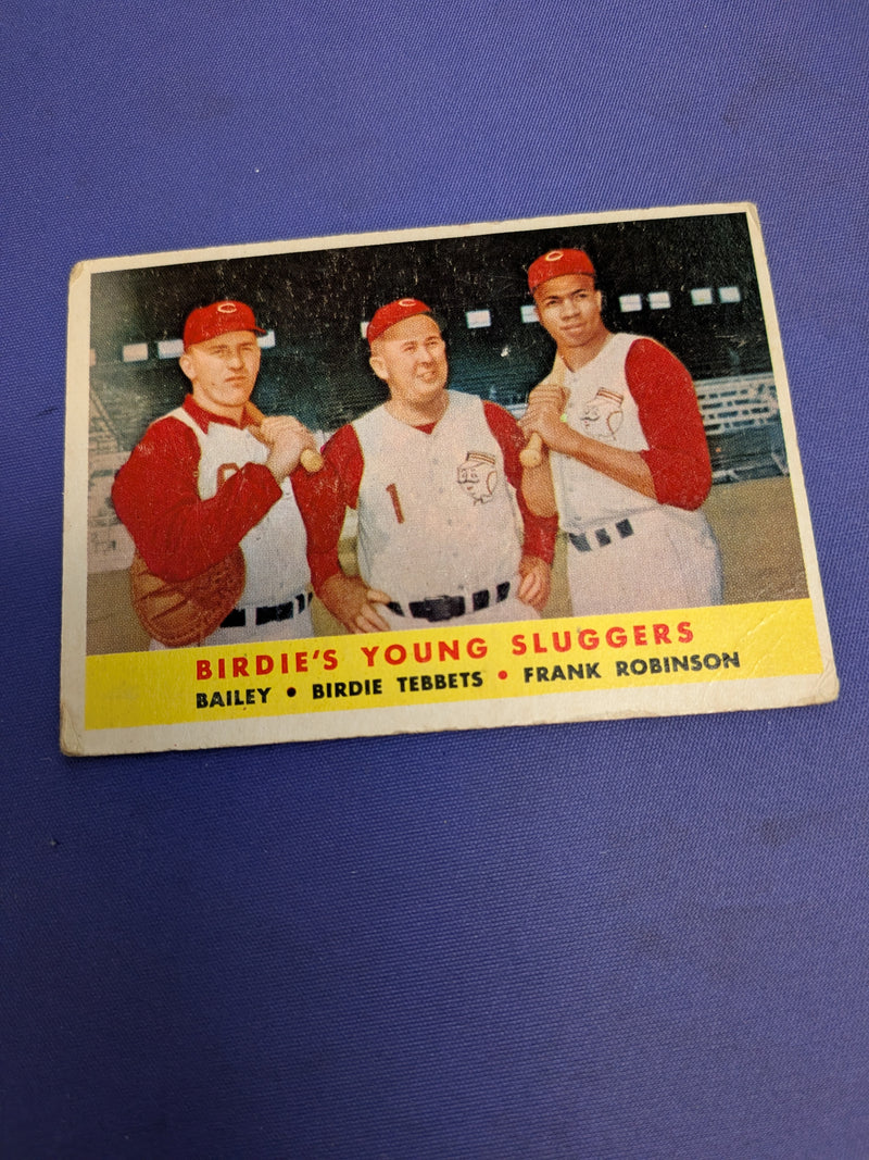 1958 Frank Robinson / Bailey / Tebbets Birdie's Young Sluggers PR #386