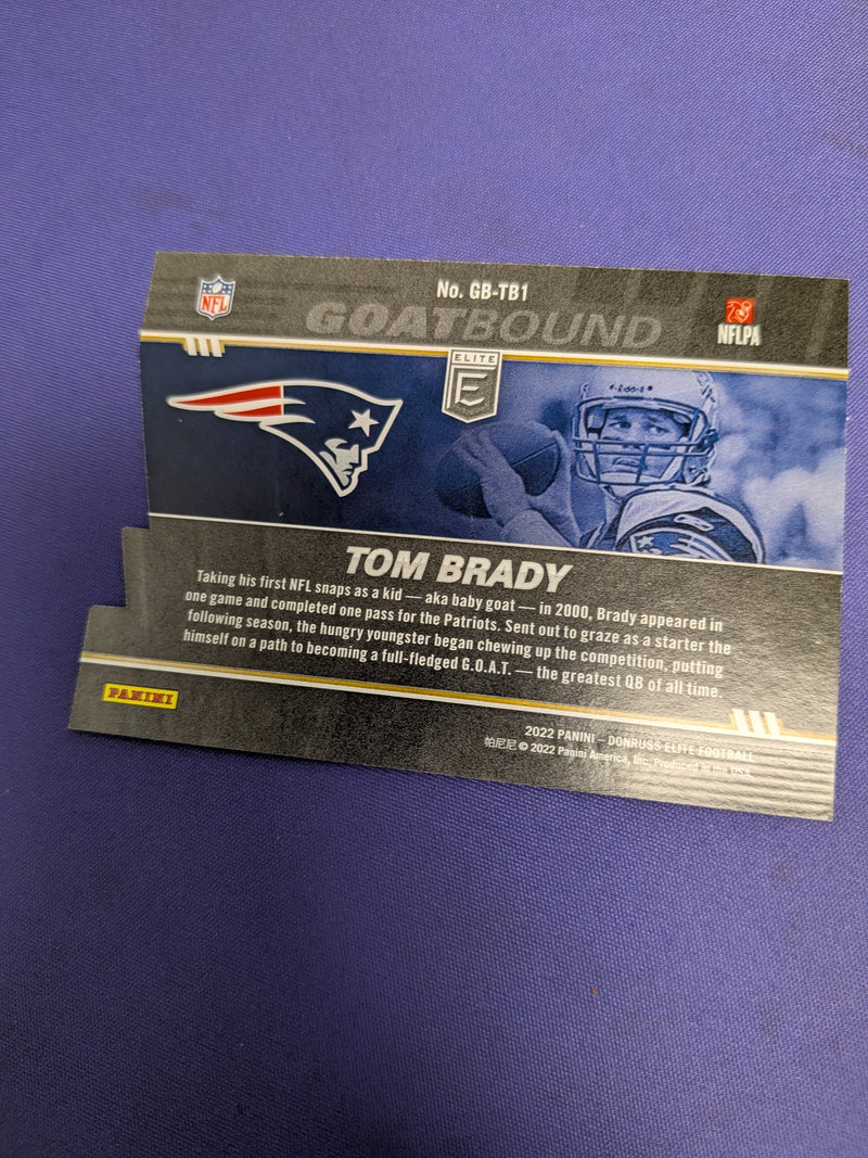 Tom Brady GOATBOUND GB-TB1 Letter "T" 2022 Donruss Elite