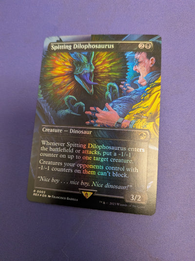 Spitting Dilophosaurus Foil REX 3  *LP+*