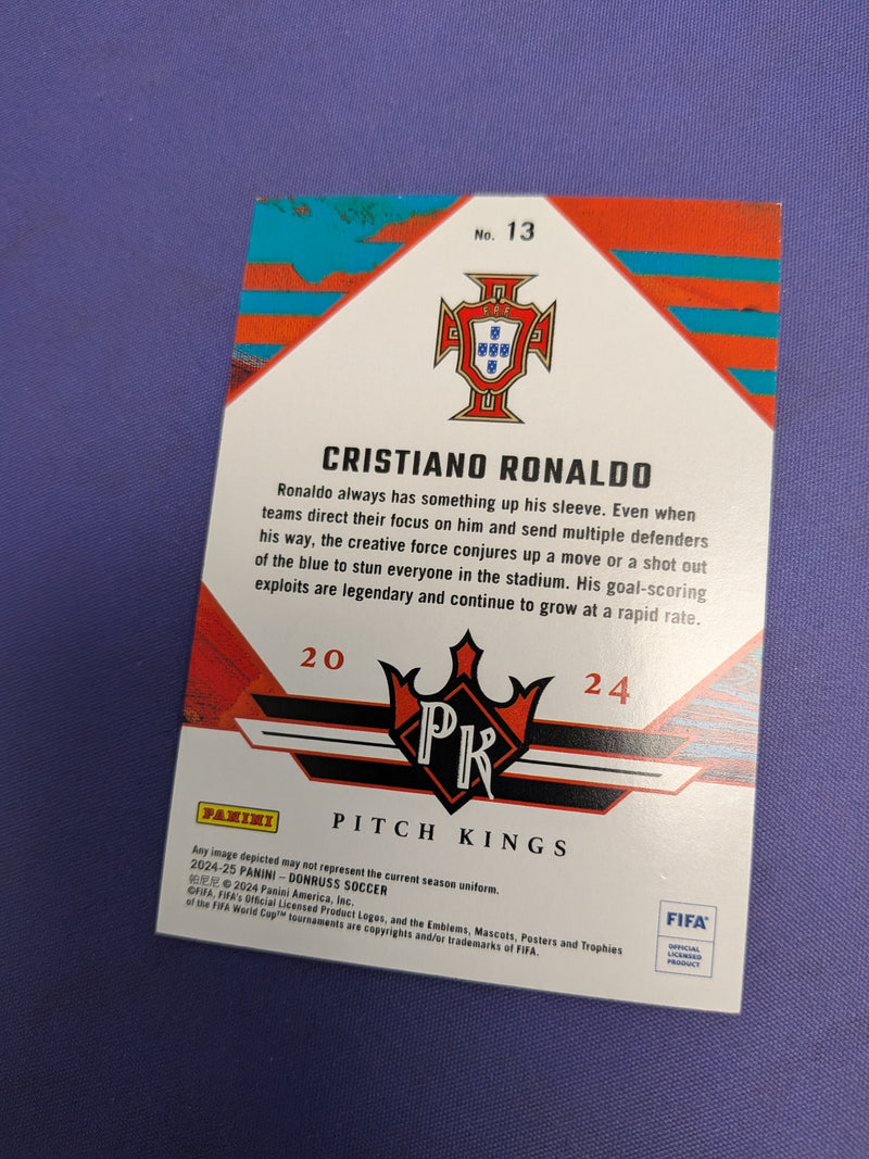 Christiano Ronaldo Pitch Kings Pink 7/25 Jersey Match 2024-25 Donruss