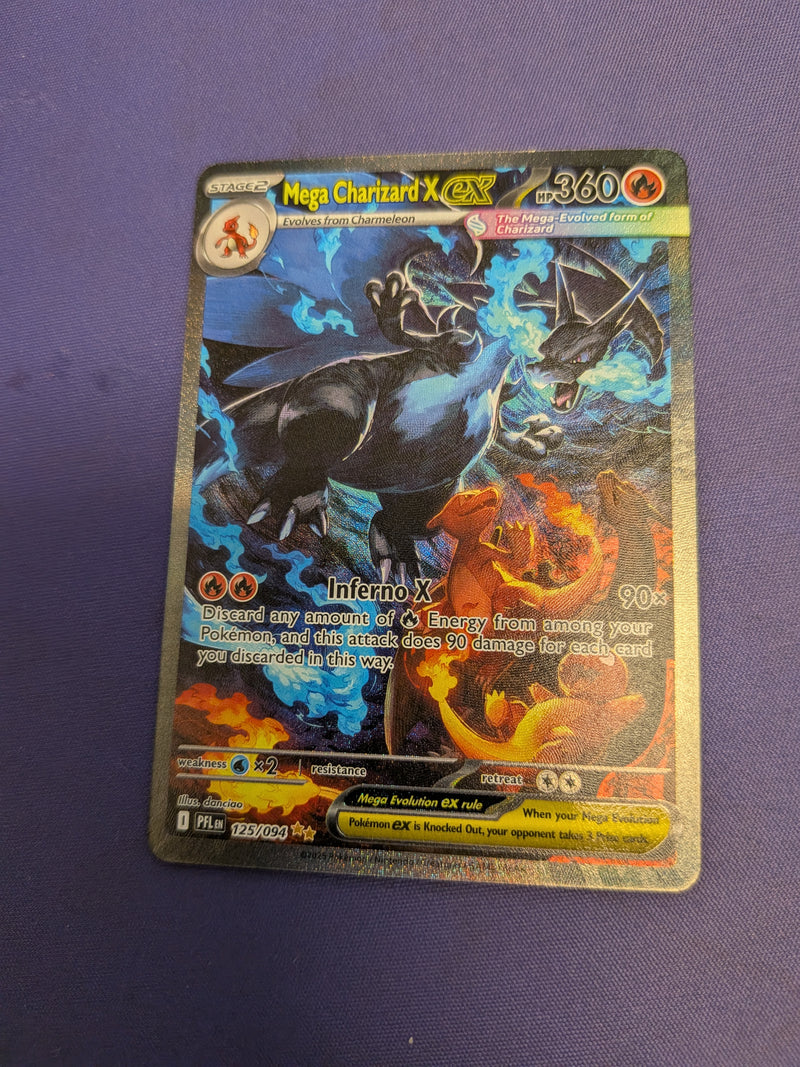 Mega Charizard X ex 125/94 - Phantasmal Flames (PFL) NM