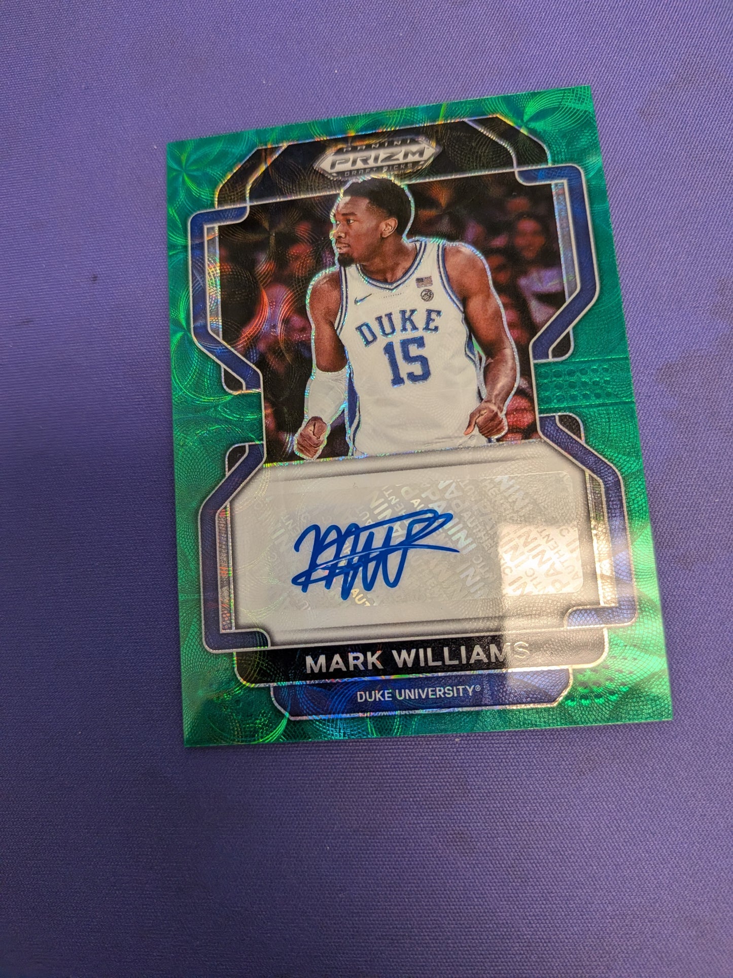 Mark Williams Green Scope Choice 8/8=1/1 2022 Prizm Draft Picks RC