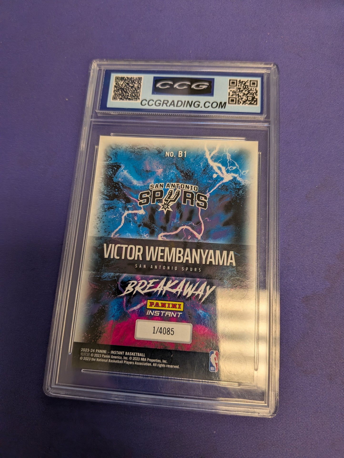 Victor Wembanyama Breakaway RC Panini Instant 2023-24 CCG 10