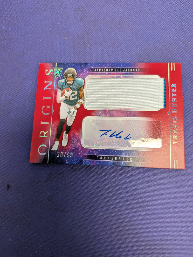 Travis Hunter 2025 Origins RPA /99 2 Color Patch