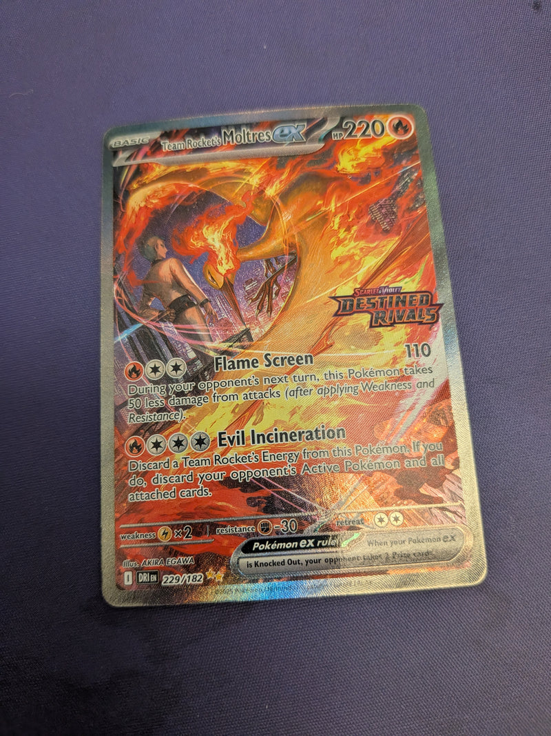 Team Rocket's Moltres ex 229/182 - Destined Rivals (DRI) NM