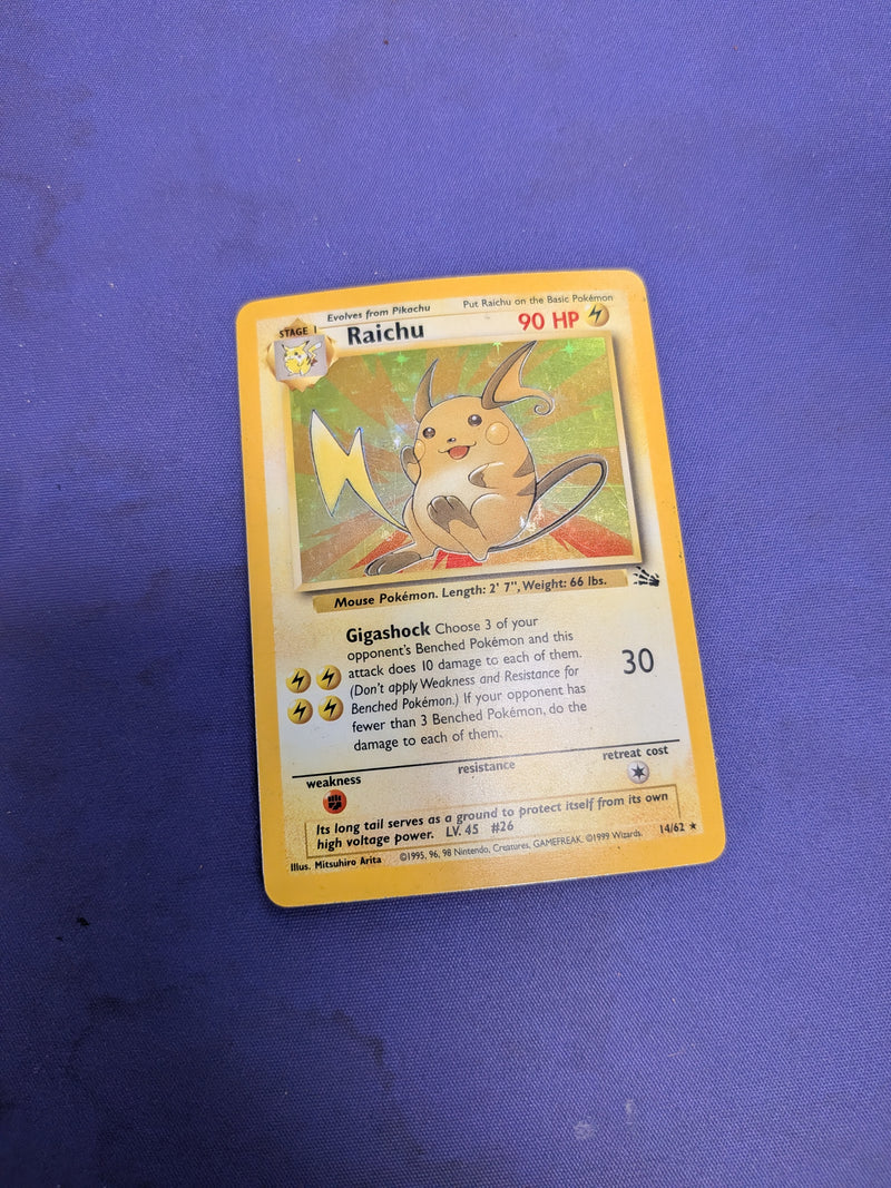 Raichu 14/62 - Fossil (FO) MP