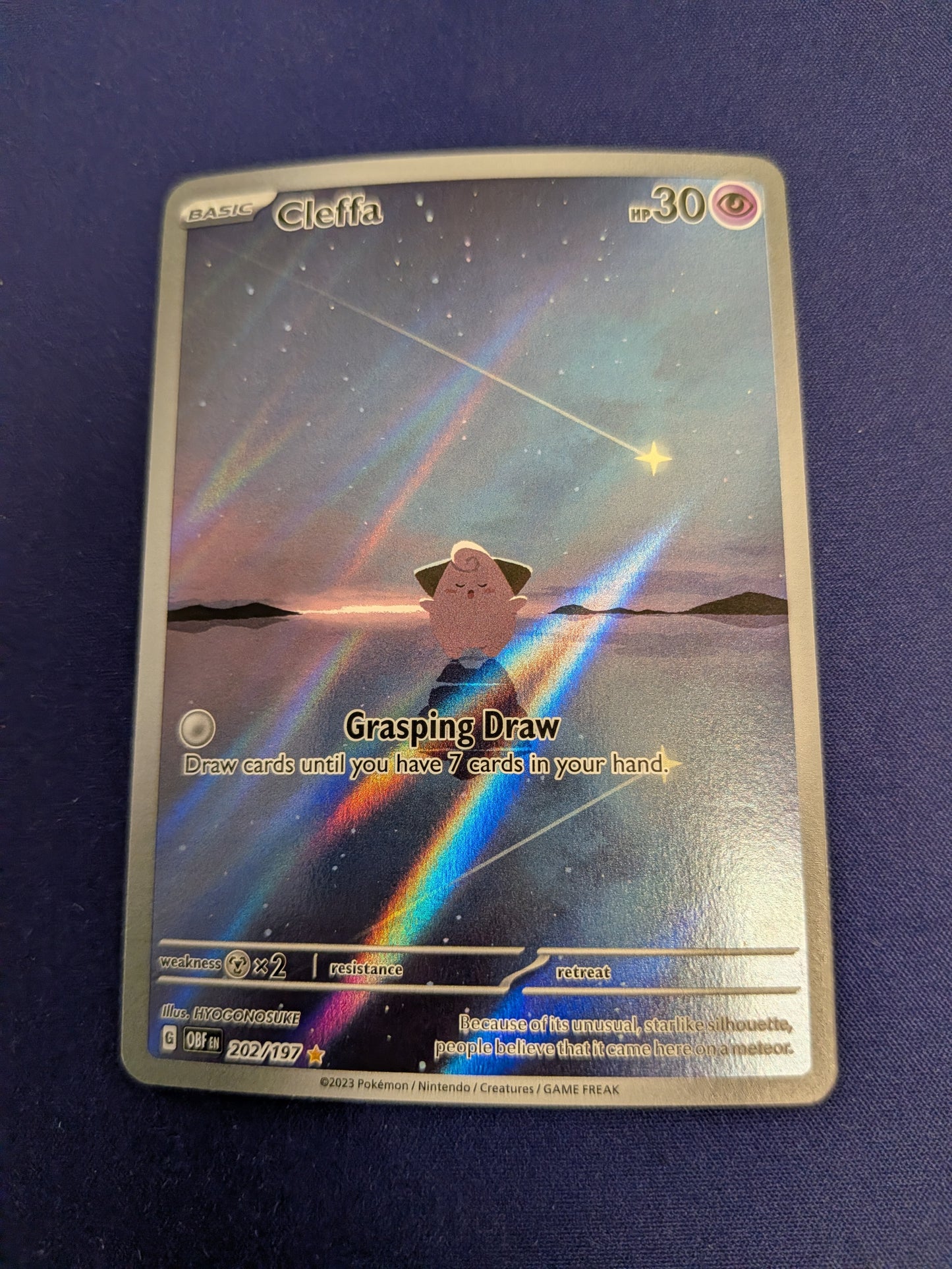 Cleffa 202/197 - Obsidian Flames (OBF) NM