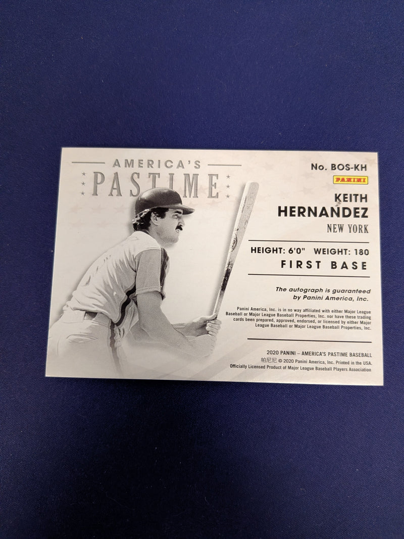 Keith Hernandez Boys of Summer On-Card AUTO /25 2020 Panini America's Pastime