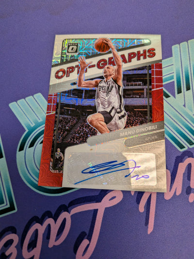 Manu Ginobili Opti-Graphs AUTO 2021-22 Prizm