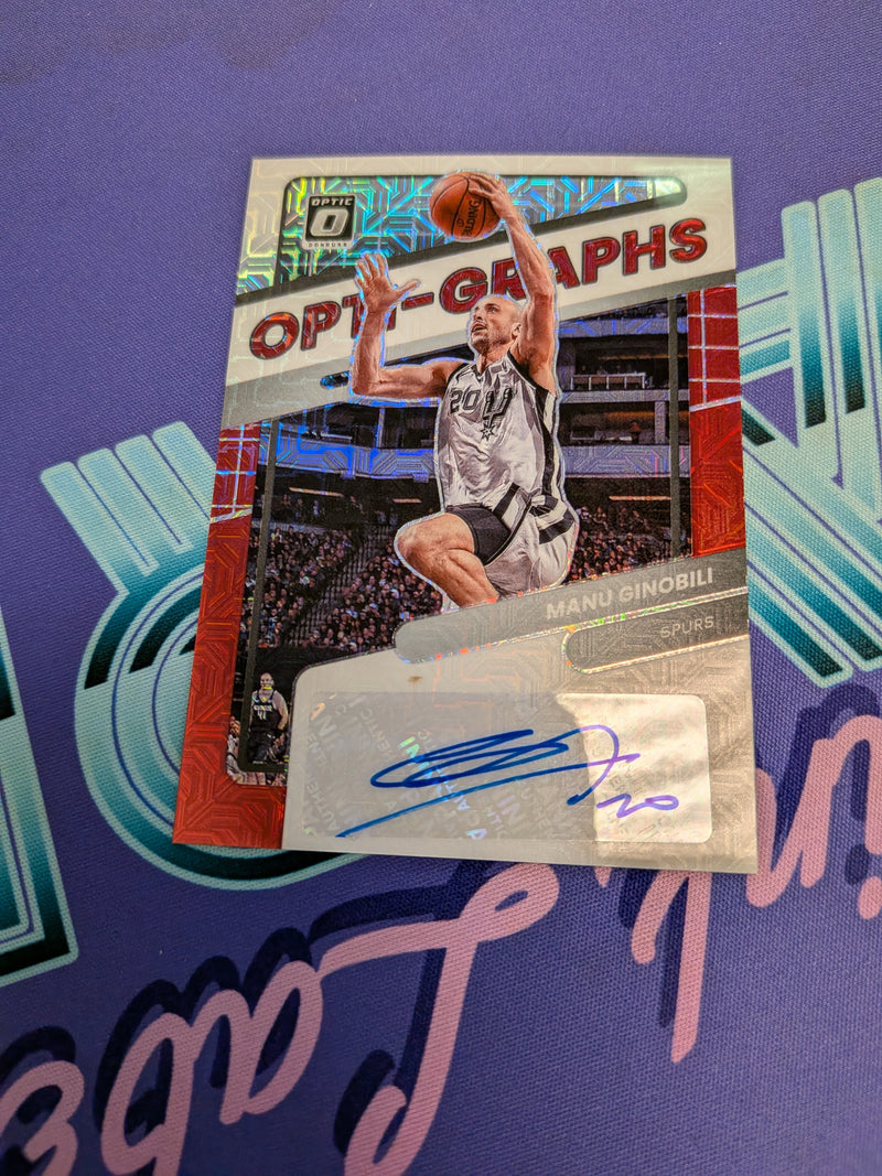 Manu Ginobili Opti-Graphs AUTO 2021-22 Prizm