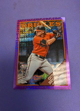 Gunnar Henderson Purple Mojo /75 RC 2023 Topps Chrome