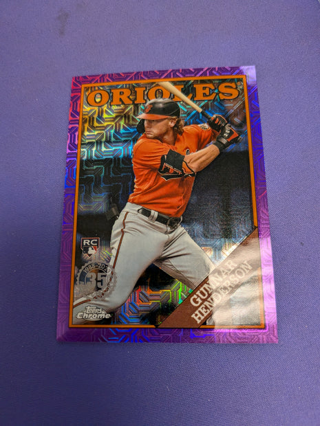 Gunnar Henderson Purple Mojo /75 RC 2023 Topps Chrome