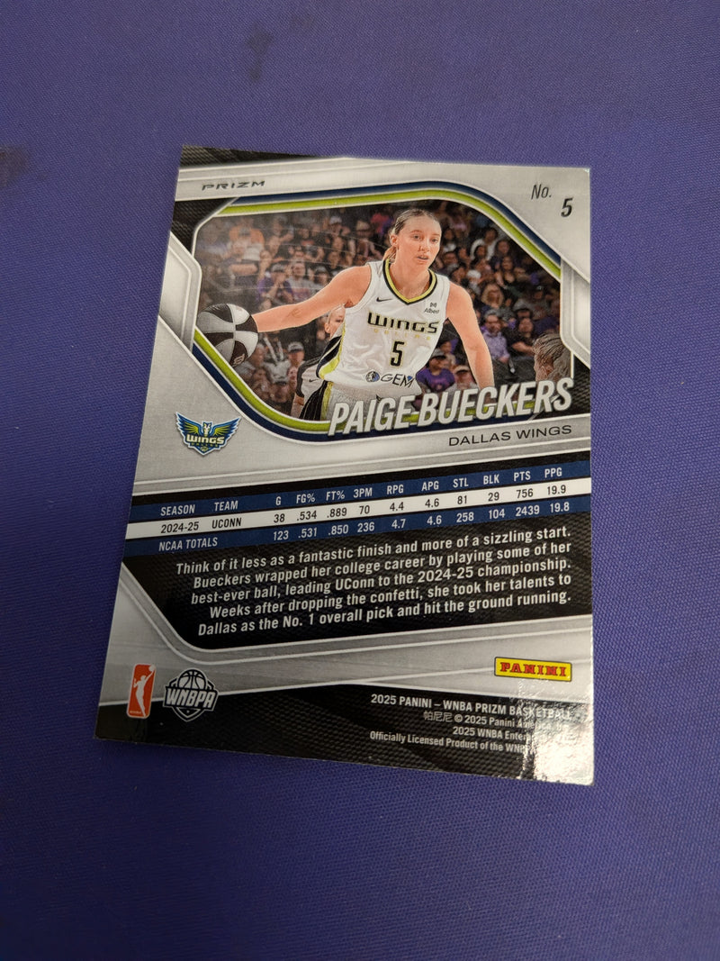 Paige Bueckers Ice RC 2025 WNBA Prizm
