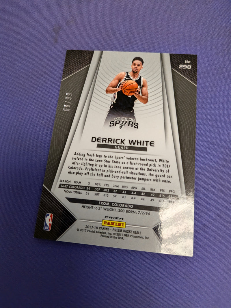 Derrick White Blue Ice /99 RC 2017 Prizm