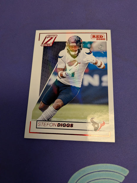 Stefon Diggs 2024 Zenith #39 White Red Zone True 1/1