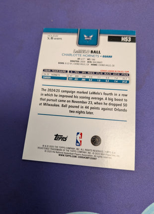 LaMelo Ball /5 Green Glitter 2025-26 Topps Holiday