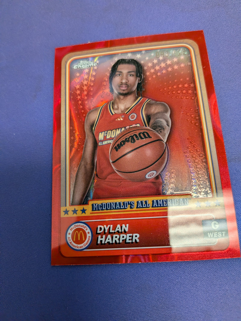 Dylan Harper Red Lava /125 2024 Topps McDonalds All American