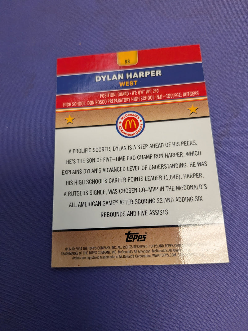 Dylan Harper Red Lava /125 2024 Topps McDonalds All American