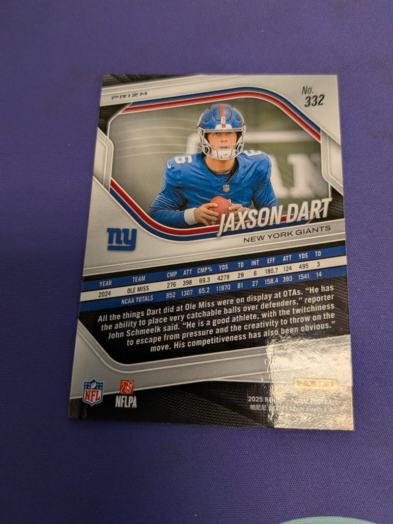 Jaxson Dart Lazer Prism RC 2025 Prizm