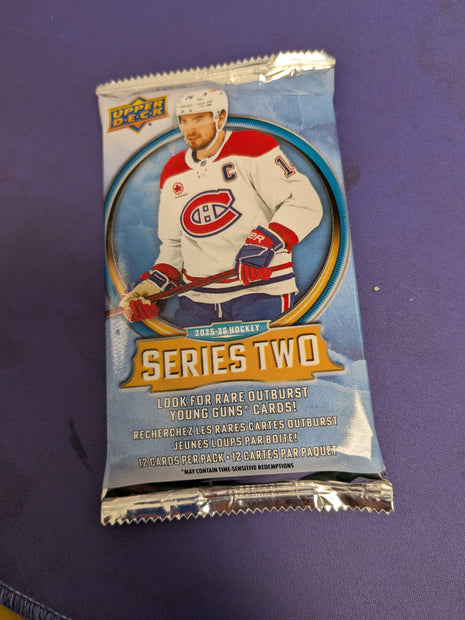 2025-26 Upper Deck Series 2 Gravity Feed Pack