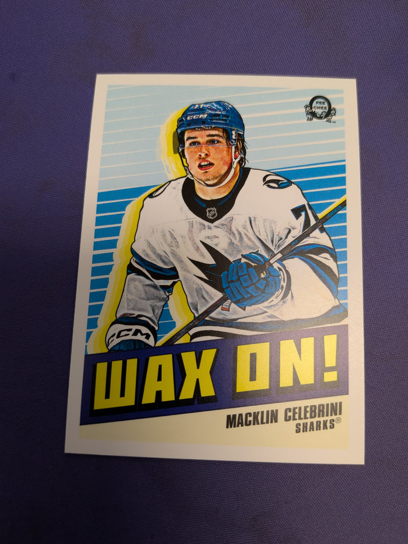 Macklin Celebrini Wax On! SSP 2025-26 O-Pee-Chee