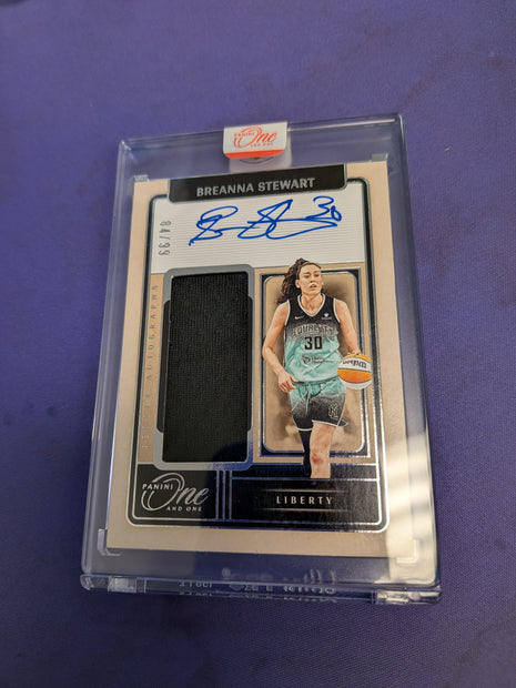 Breanna Stewart /99 Patch Auto *SEALED* 2025 Panini One and One WNBA