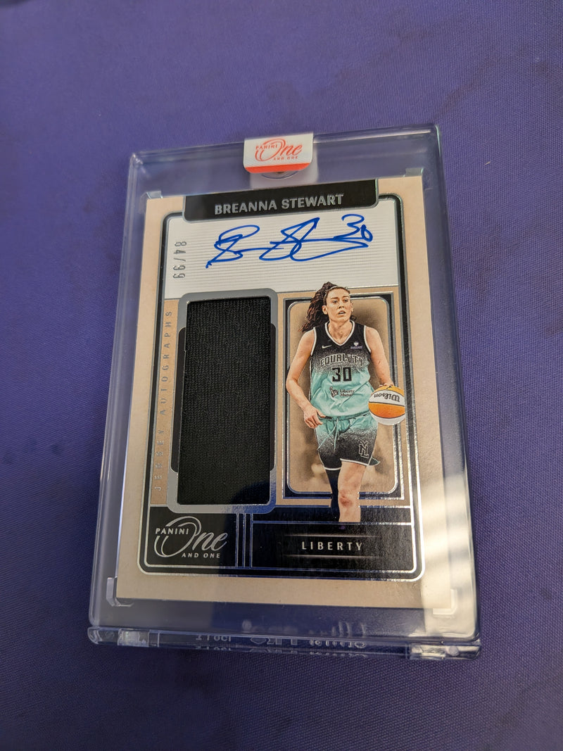 Breanna Stewart /99 Patch Auto *SEALED* 2025 Panini One and One WNBA